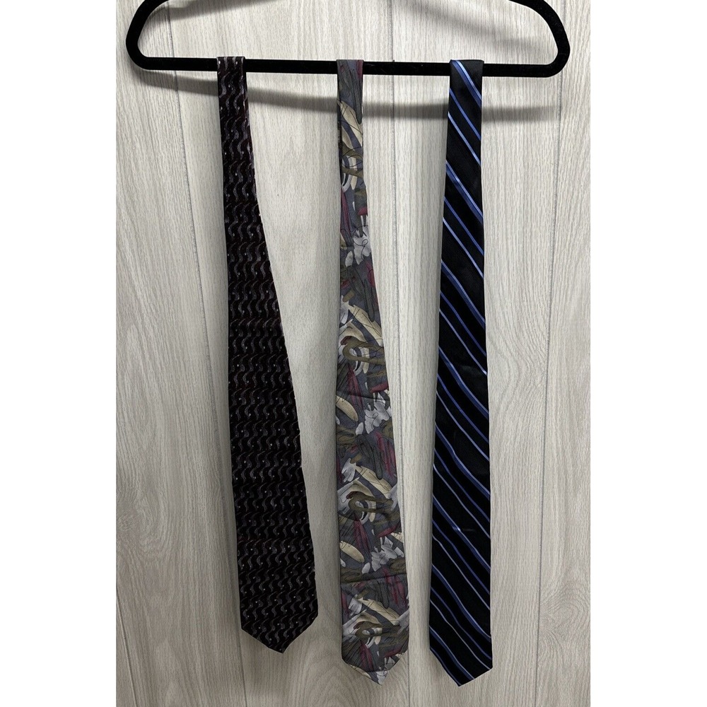 Neck Tie Custom Bundle (Set of 3) Various Patterns,‎ Materials & Lengths - Set C